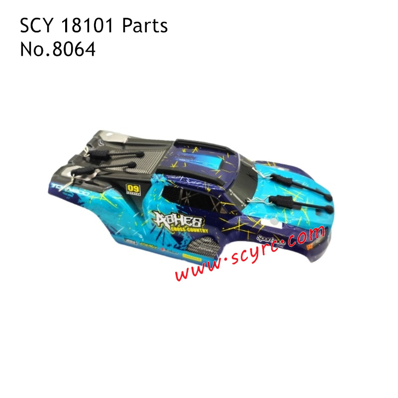 SCY 18101 RC Car Parts Body Shell 8064