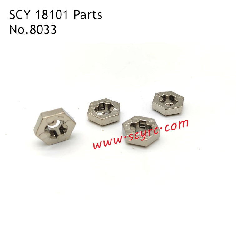 SCY 18101 RC Car Parts Metal Wheel Hex 8034