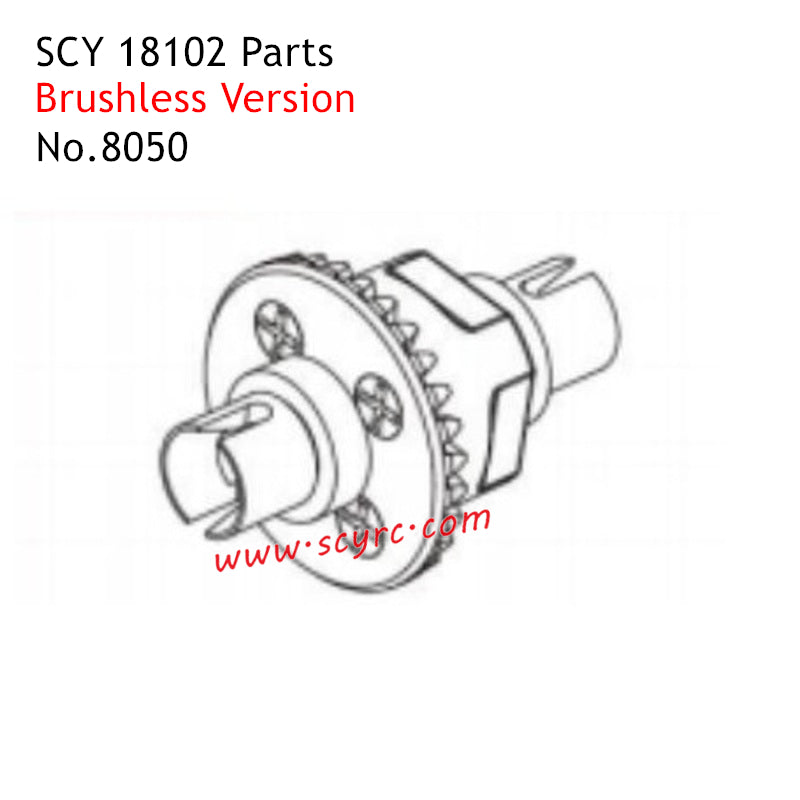 SCY 18102 RC Car Parts Brushless Metal Differential 8050