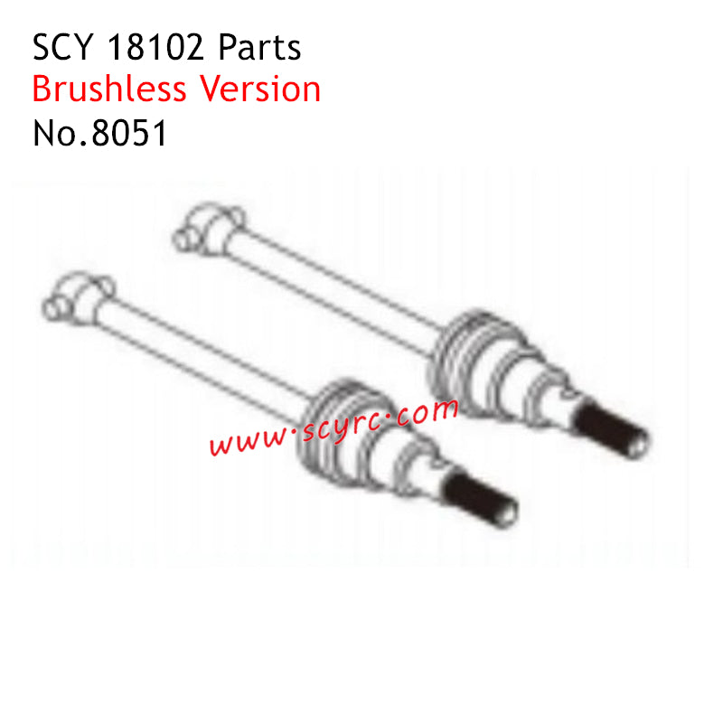 SCY 18102 RC Car Parts Brushless Metal Drive Shaft 8051
