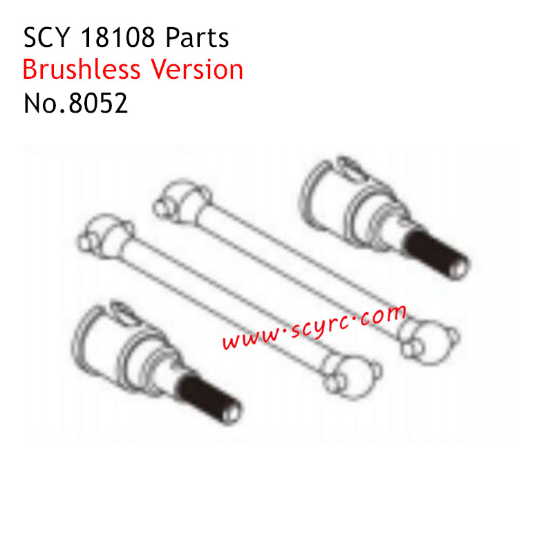 SCY 18108 Parts Brushless Metal Rear Drive Shaft 8052