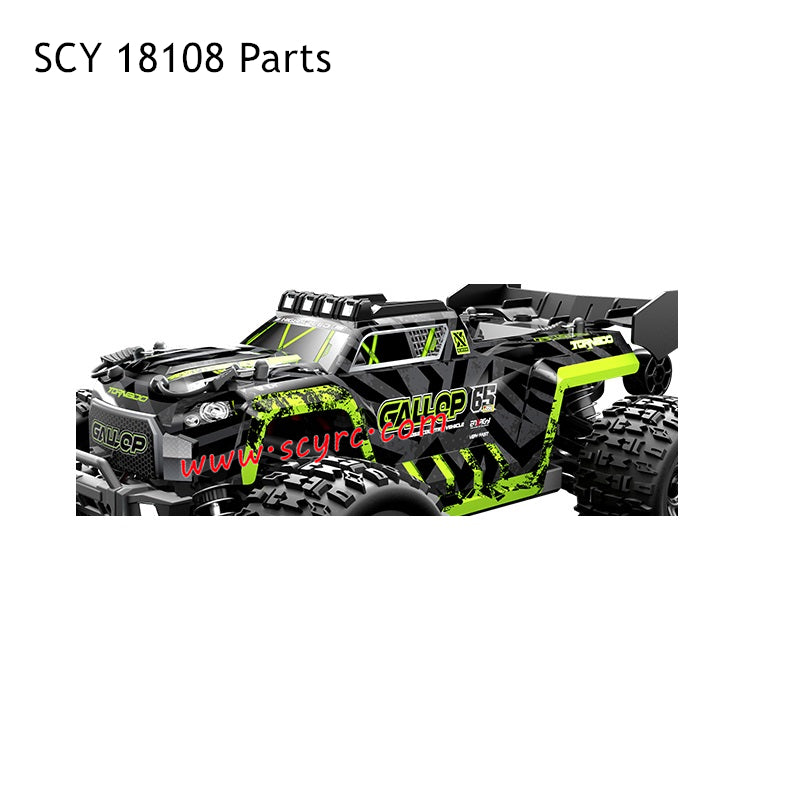 SCY 18108 Parts Car Shell Green