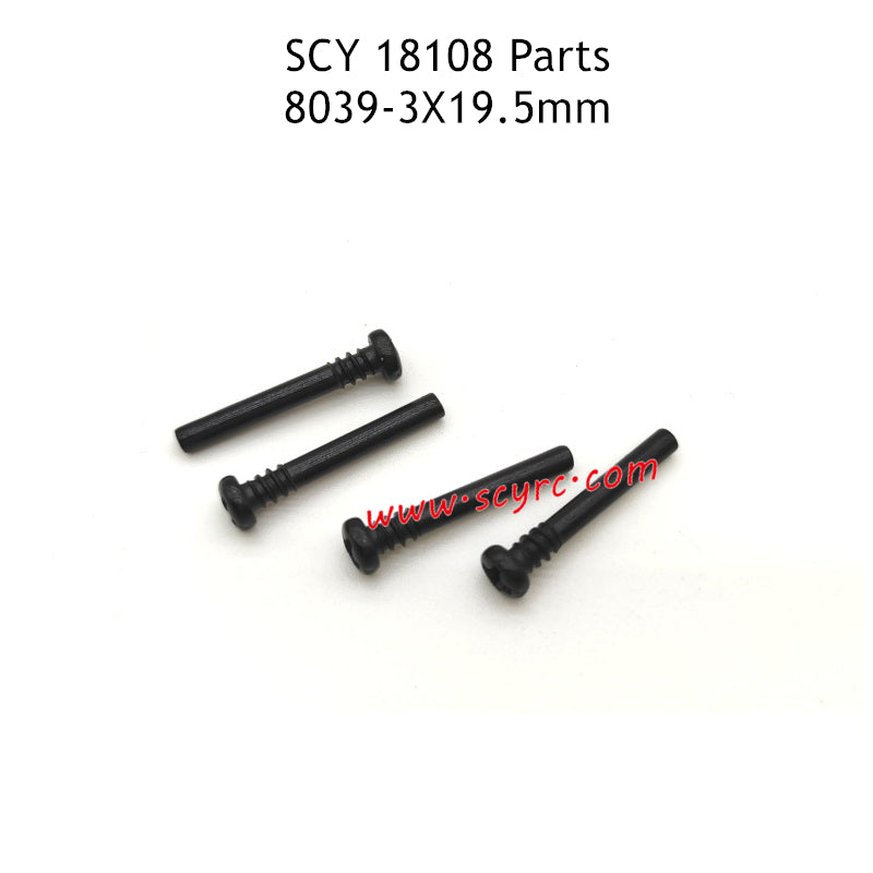 SCY 18108 RC Car Parts 3X19.5mm Screw 8039