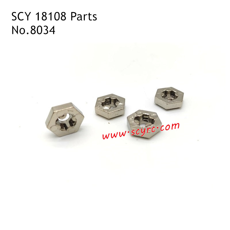 SCY 18108 RC Car Parts Metal Wheel Hex 8034