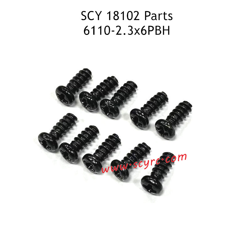 SUCHIYU 18102 RC Car Parts 2.3X6PBH Screw 6110