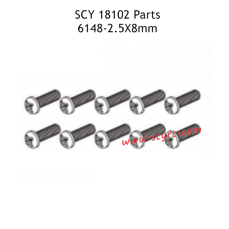 SUCHIYU 18102 RC Car Parts 2.5X8mm Screw 6148
