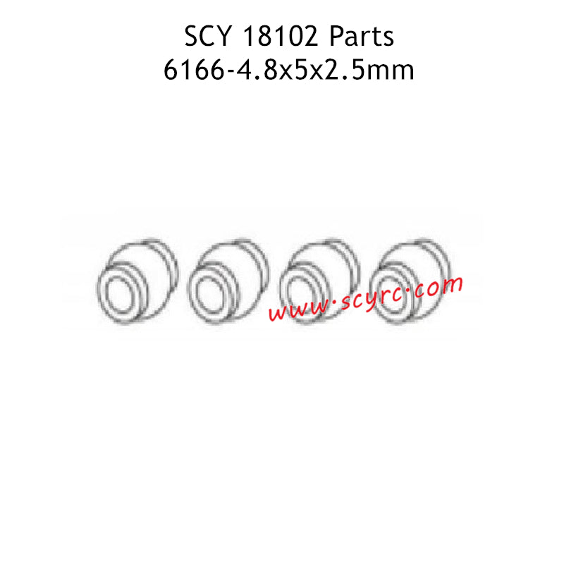 SUCHIYU 18102 RC Car Parts 4.8x5x2.5mm Metal Pivot Balls 6166