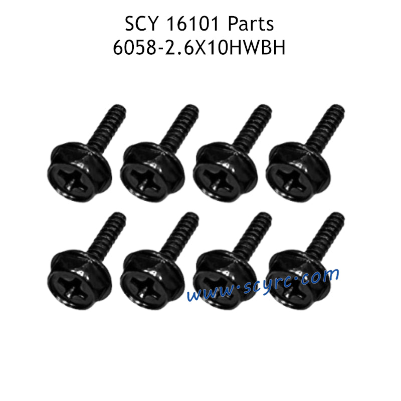SUCHIYU SCY 16101 RC Car Parts 2.6X10HWBH Screw 6058