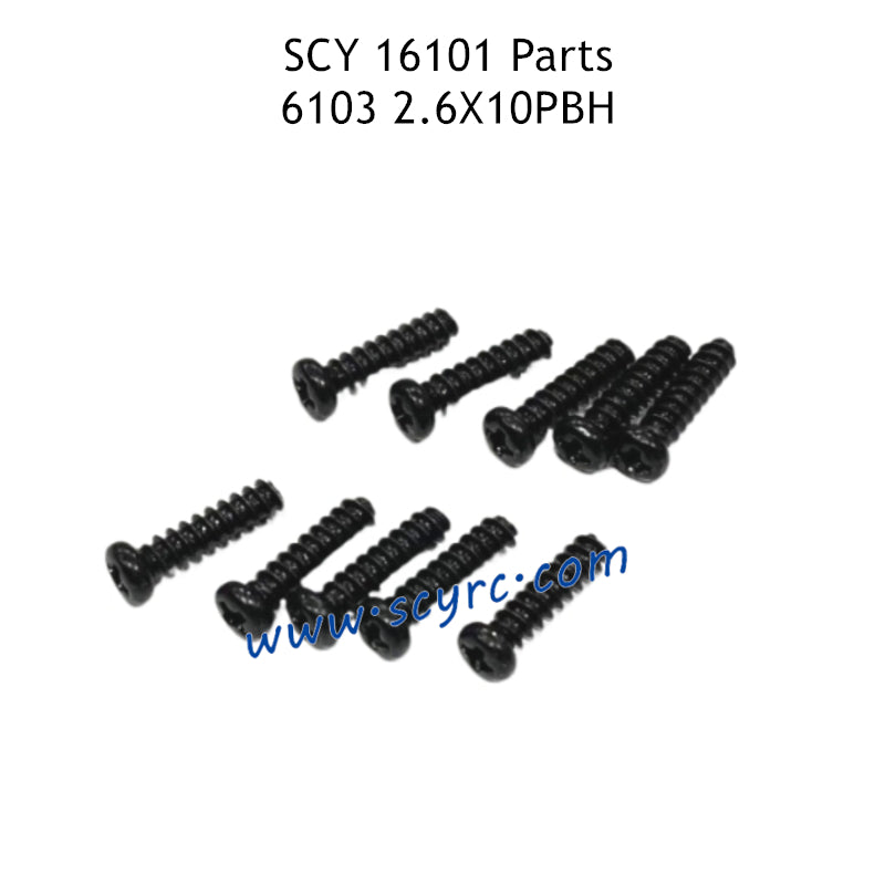 SUCHIYU SCY 16101 RC Car Parts 2.6X10PBH Screw 6103