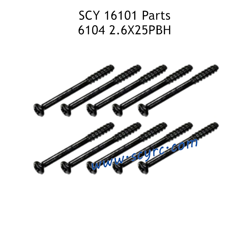 SUCHIYU SCY 16101 RC Car Parts 2.6X25PBH Screw 6104