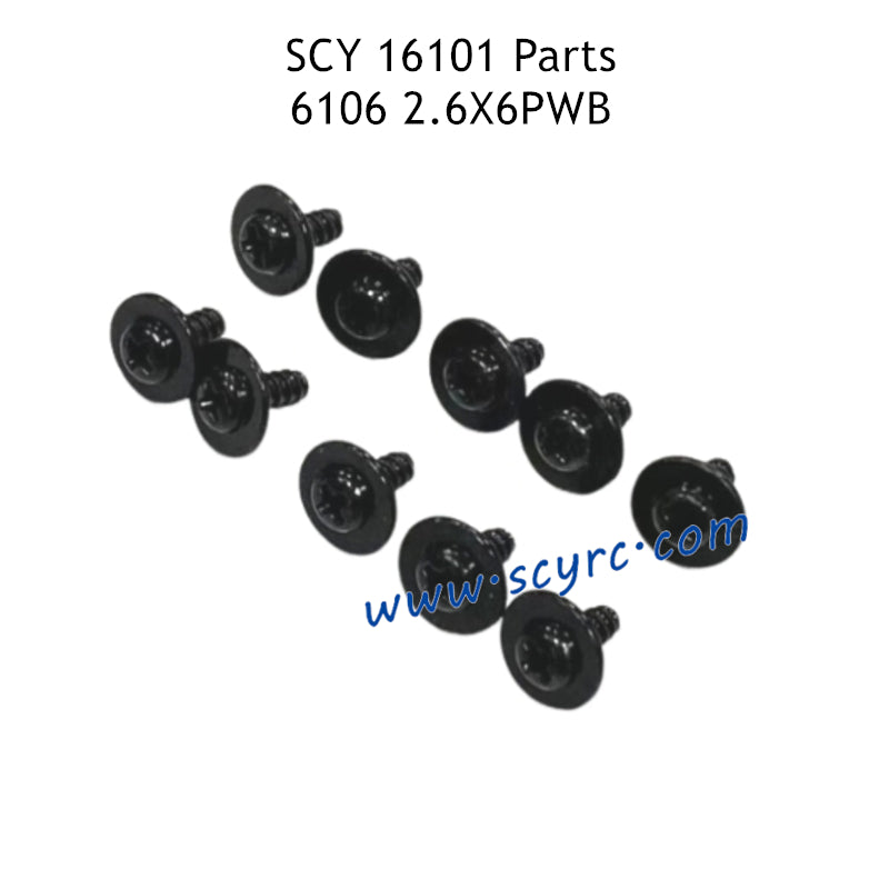 SUCHIYU SCY 16101 RC Car Parts 2.6X6PWB Screw 6106