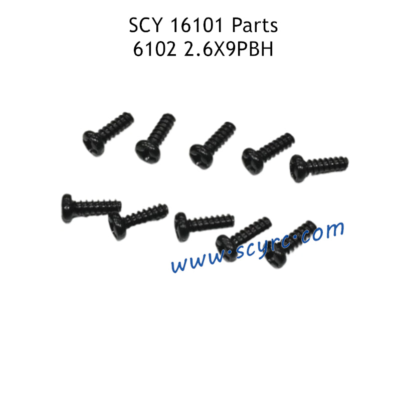 SUCHIYU SCY 16101 RC Car Parts 2.6X9PBH Screw 6102