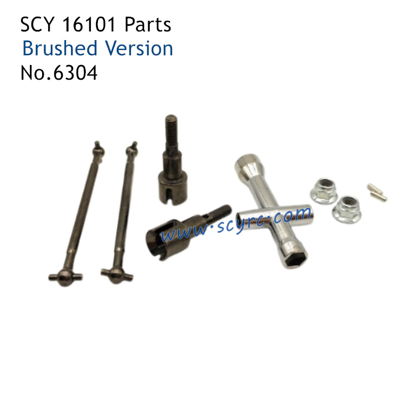 SUCHIYU SCY 16101 RC Car Parts Brushed Metal Rear Drive Shaft Kit 6304