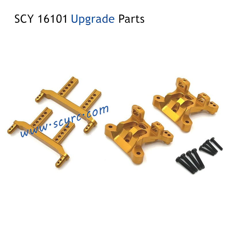 SUCHIYU SCY 16101 RC Car Upgrade Parts Front and Rear Body Mount Pillar and Shock Tower