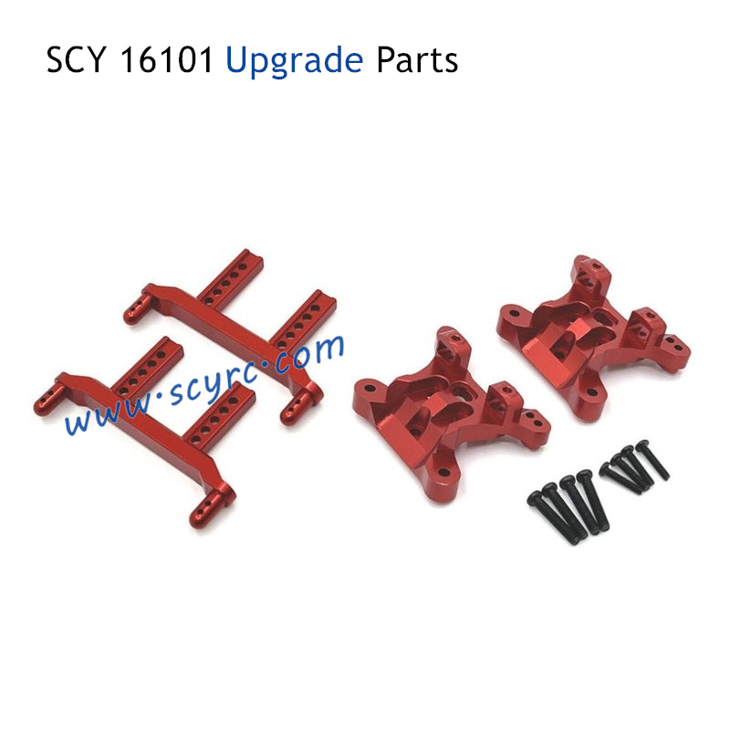 SUCHIYU SCY 16101 RC Car Upgrade Parts Front and Rear Body Mount Pillar and Shock Tower