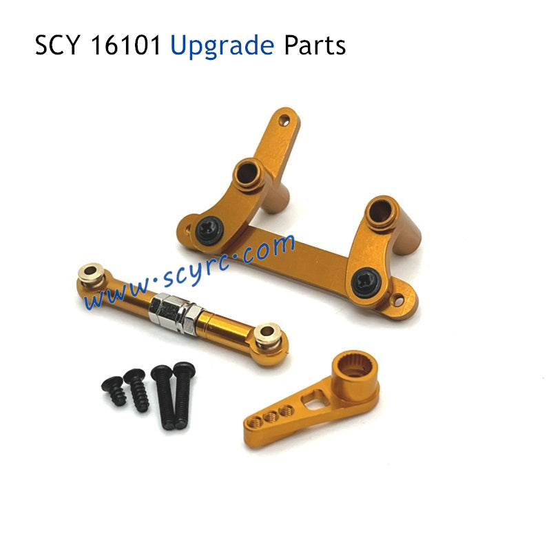 SUCHIYU SCY 16101 RC Car Upgrade Parts Metal Steering Kit and Servo Rod and Servo Arm