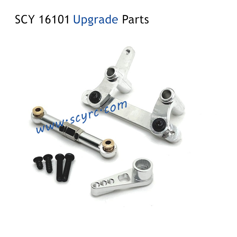 SUCHIYU SCY 16101 RC Car Upgrade Parts Metal Steering Kit and Servo Rod and Servo Arm