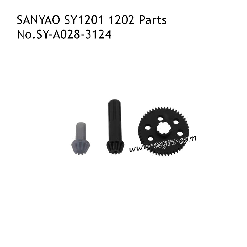 SANYAO SY-1201 SY-1202 RC Car Parts Transmission Shaft Gear Assembly SY-A028-3124