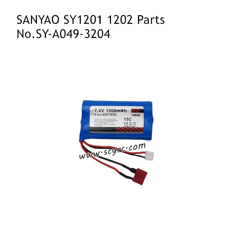SANYAO SY-1201 SY-1202 RC Truck Parts 7.4V 1500MAH Battery SY-A049-3204