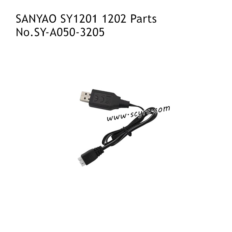 SANYAO SY-1201 SY-1202 RC Truck Parts 7.4V USB Cable SY-A050-3205