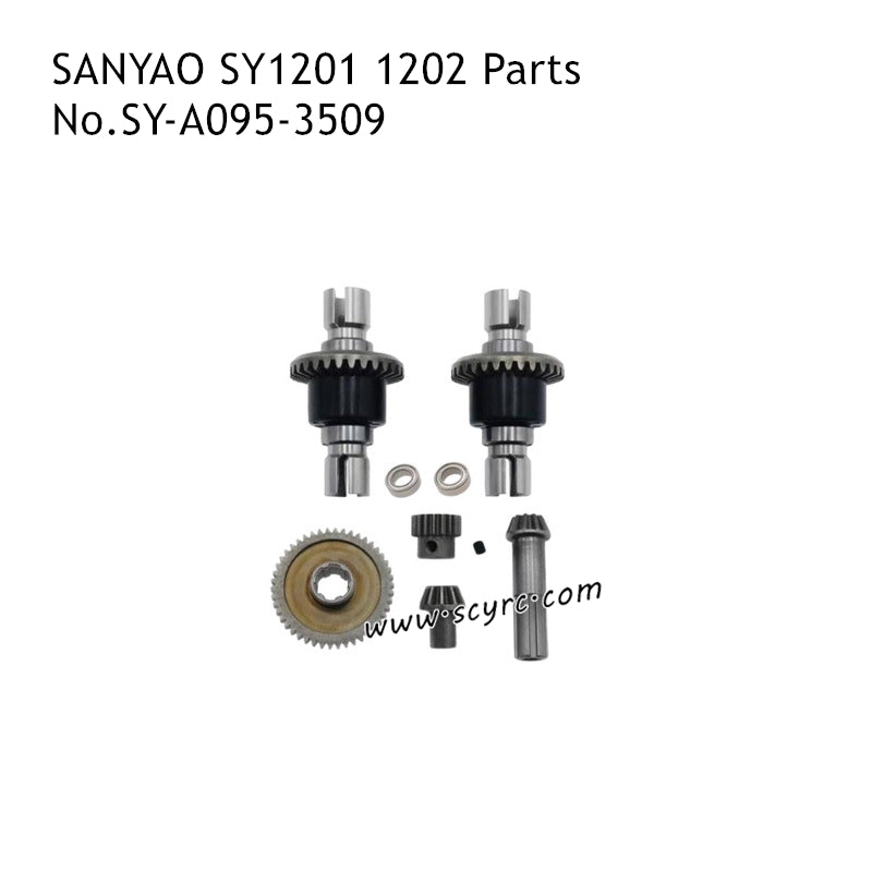 SANYAO SY-1201 SY-1202 Parts Metal Differential Transmission Assembly SY-A095-3509