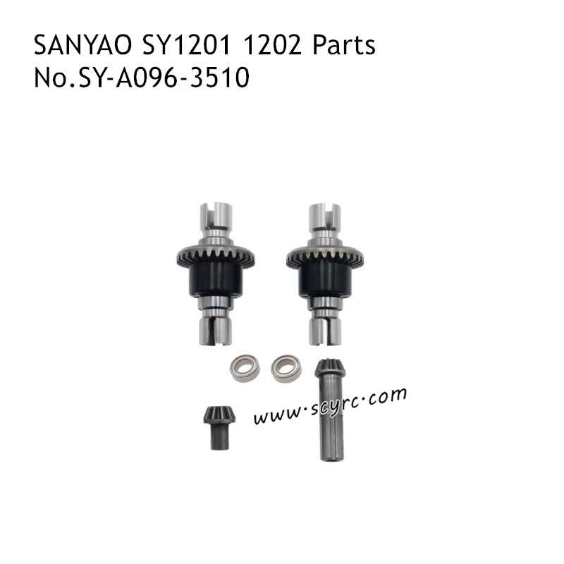 SANYAO SY-1201 SY-1202 Parts Front and Rear Metal Differential SY-A096-3510