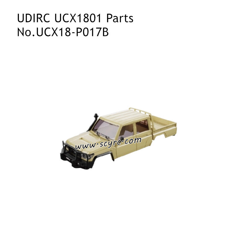 UDIRC UCX1801 RC Car Parts Body Assembly Yellow UCX18-P018B