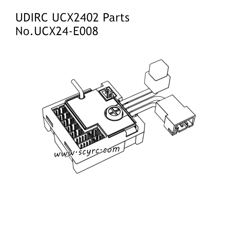 UDIRC UCX2402 RC Car Parts Brushless Speed Control and Receiver UCX24-E008