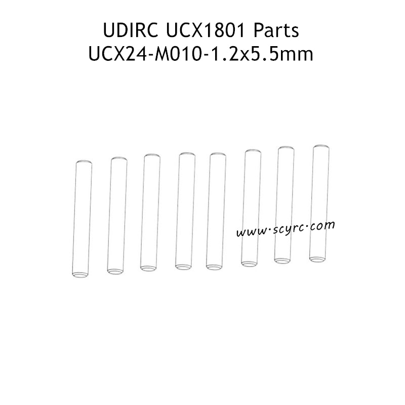 UDIRC UCX1801 RC Car Parts 1.2x5.5mm Pin UCX24-M010