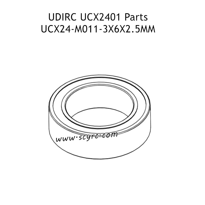 UDIRC UCX2401 Mini RC Rock Crawler Parts 3x6x2.5mm Ball Bearing UCX24-M011