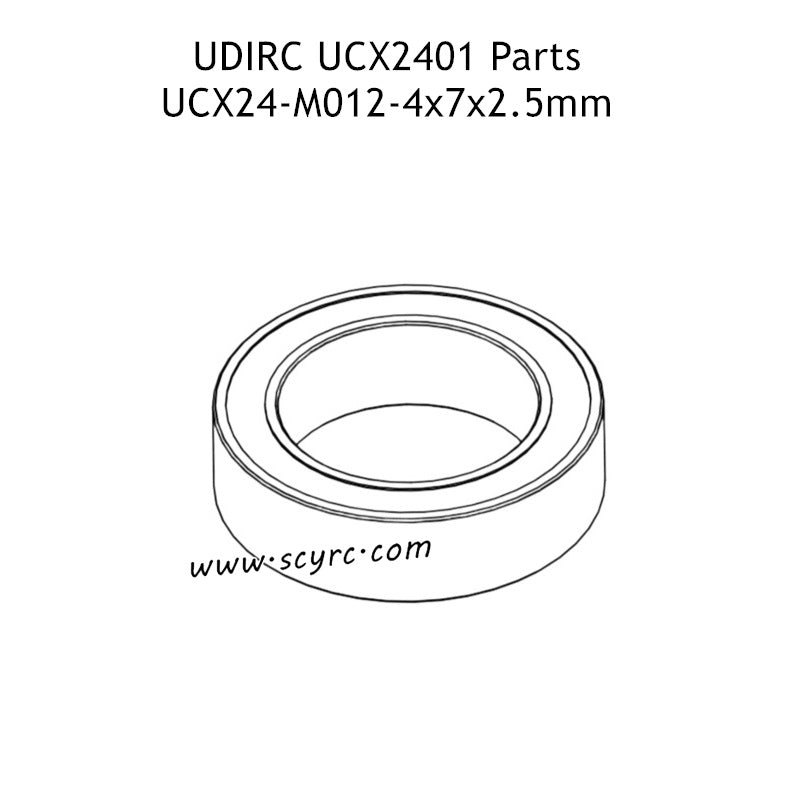 UDIRC UCX2401 Mini RC Rock Crawler Parts 4x7x2.5mm Ball Bearing UCX24-M012