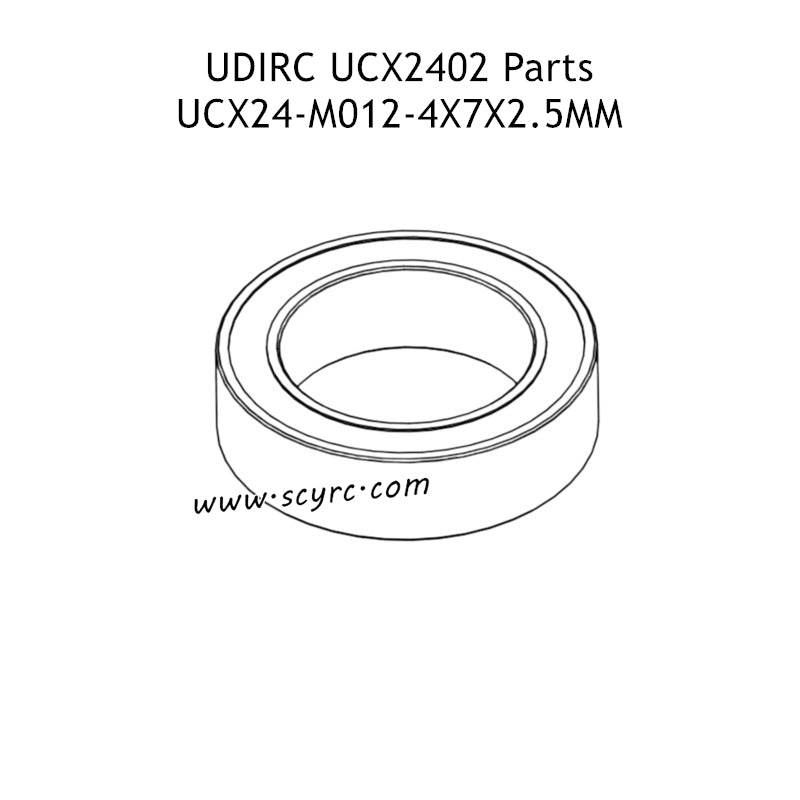 UDIRC UCX2402 Parts 4x7x2.5mm Ball Bearing UCX24-M012