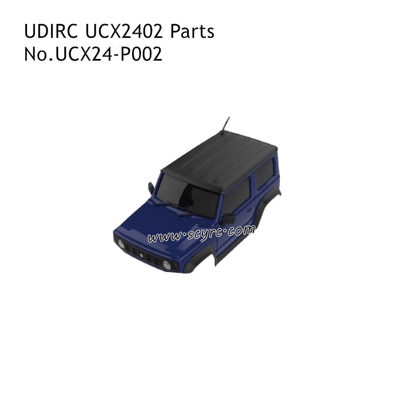 UDIRC UCX2402 RC Truck Parts Body Assembly Blue UCX24-P002