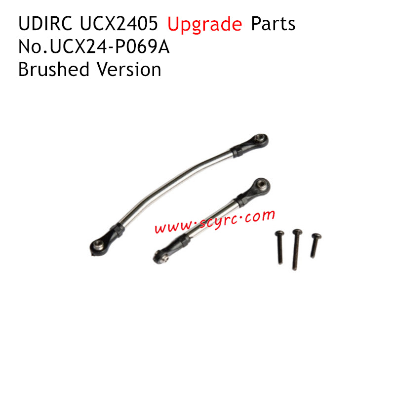 UDIRC UCX2405 Upgrade Parts Brushed Metal Steering Tie Rods UCX24-P069A
