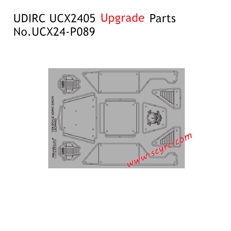 UDIRC UCX2405 RC Car Upgrade Parts Metal Car Shell UCX24-P089