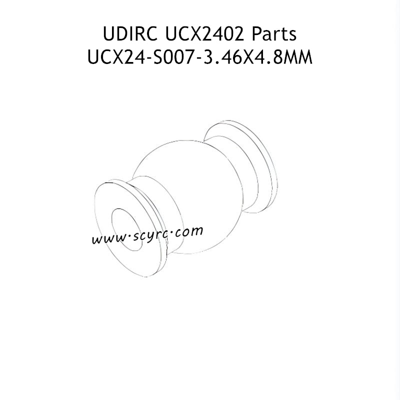 UDIRC UCX2402 Parts 3.46x4.8mm Hollow Ball Screws UCX24-S007