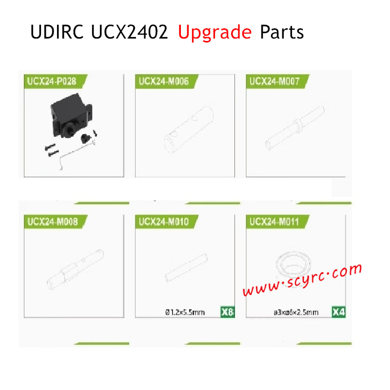 UDIRC UCX2402 Upgrade Parts Center Gearbox Kit