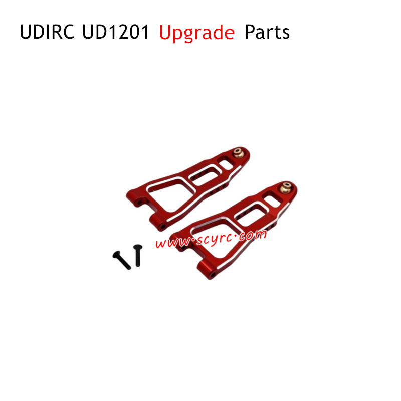 UDIRC UD1201 RC Car Upgrade Parts Front Lower Swing Arms Red