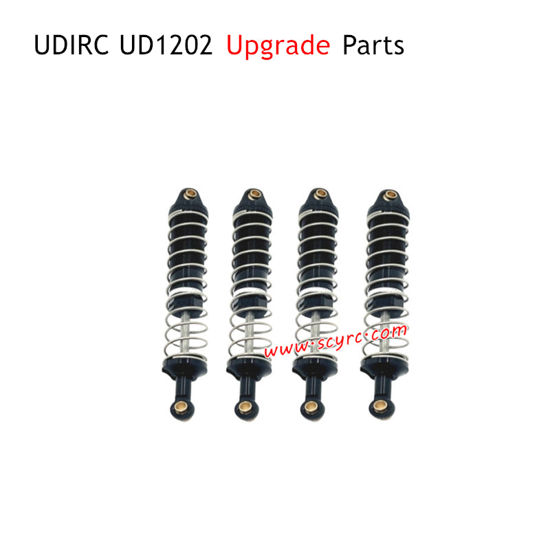 UDIRC UD1202 RC Car Upgrade Parts Front and Rear Shock Absorber Black