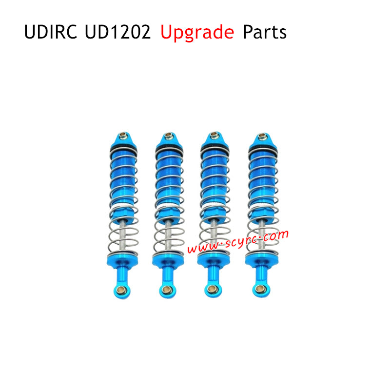 UDIRC UD1202 RC Car Upgrade Parts Front and Rear Shock Absorber Blue