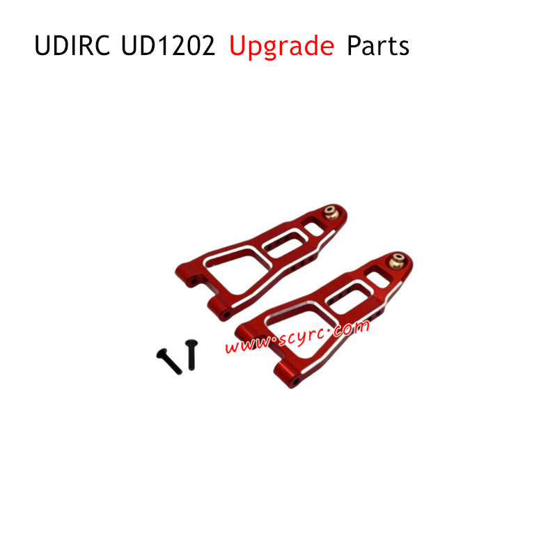 UDIRC UD1202 RC Car Upgrade Parts Front Lower Swing Arms Red