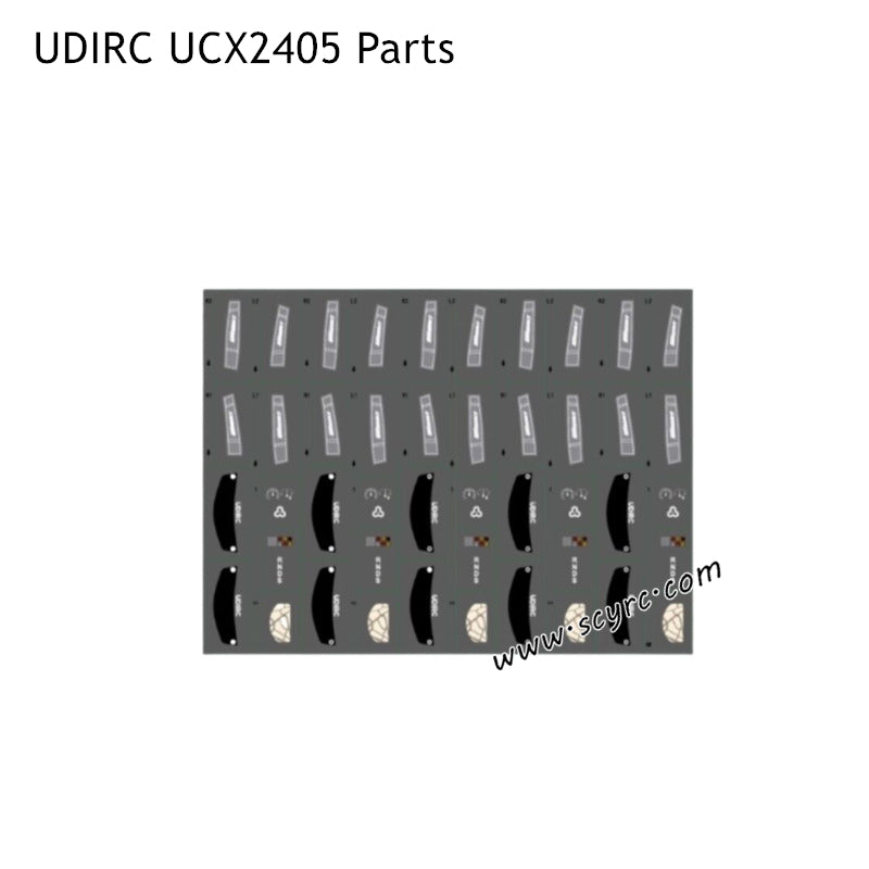 UDIRC UCX2405 Off-road RC Truck Parts Interior Sticker