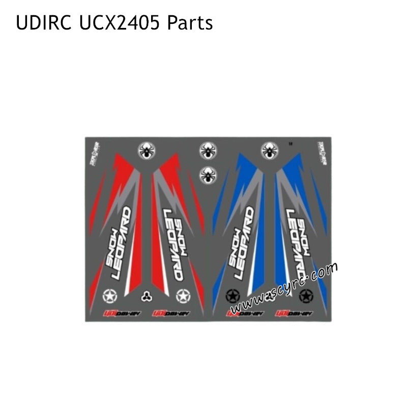 UDIRC UCX2405 Off-road RC Truck Parts Car Sticker
