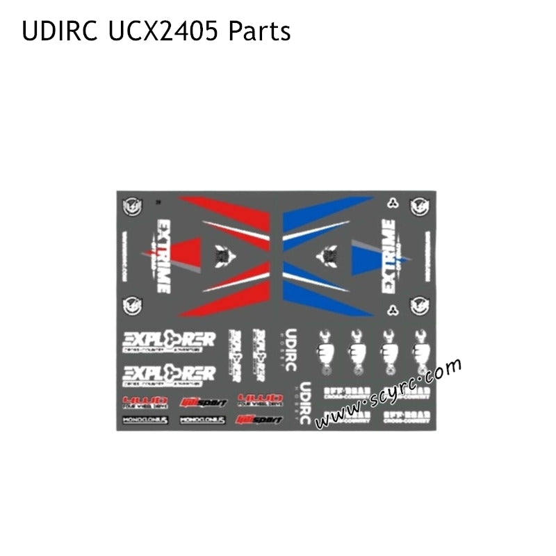UDIRC UCX2405 Off-road RC Truck Parts Car Sticker