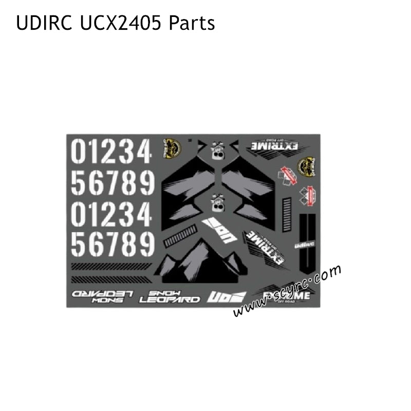 UDIRC UCX2405 Off-road RC Truck Parts Car Sticker