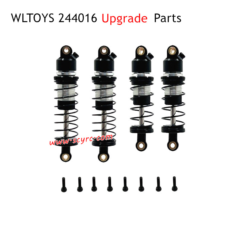 WLTOYS 244016 RC Car Parts Front and Rear Shock Absorbers Black