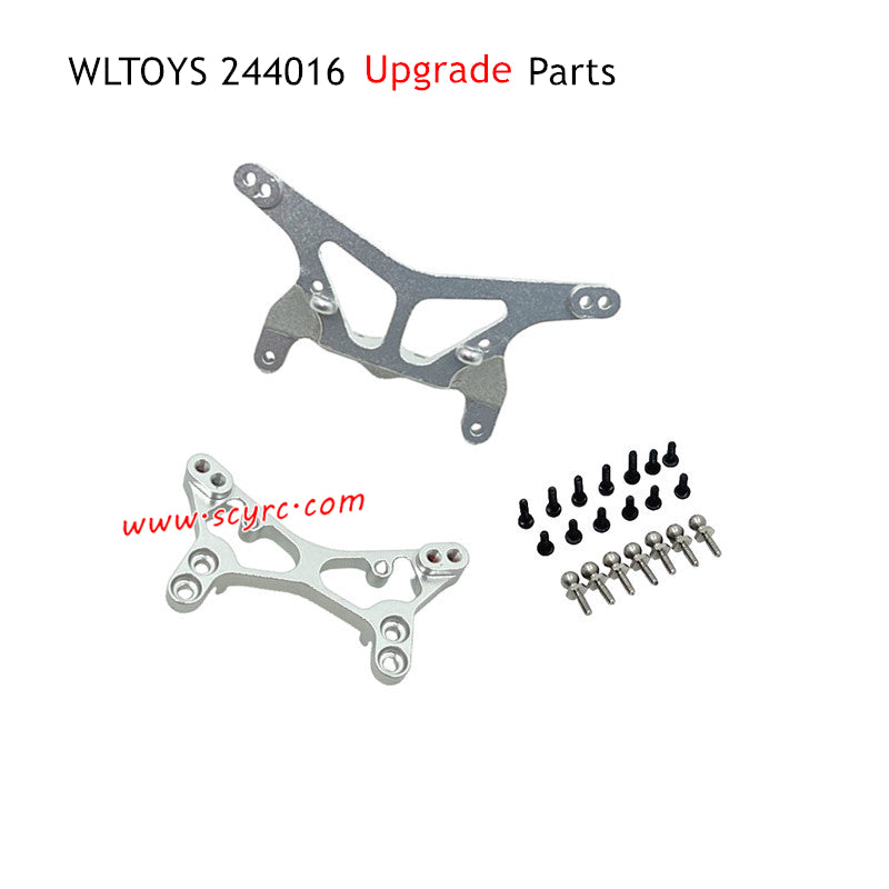 WLTOYS 244016 RC Car Parts Front and Rear Shock Mounts Silver