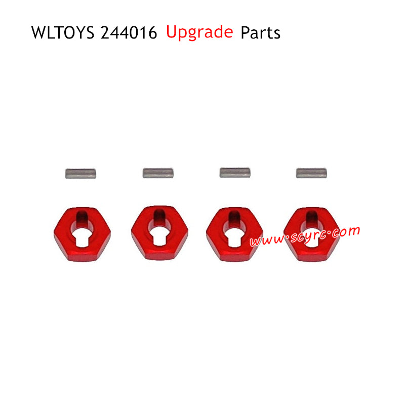 WLTOYS 244016 RC Car Parts Wheel Hex Red