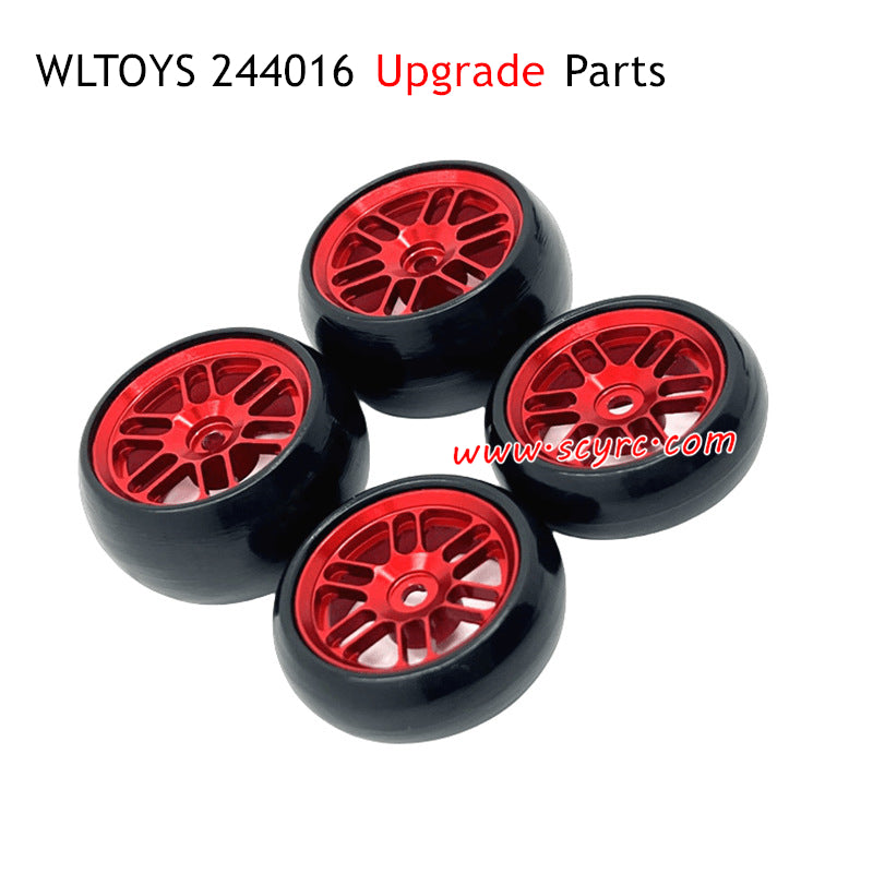 WLTOYS 244016 Upgrade Parts Drift Tyres Red