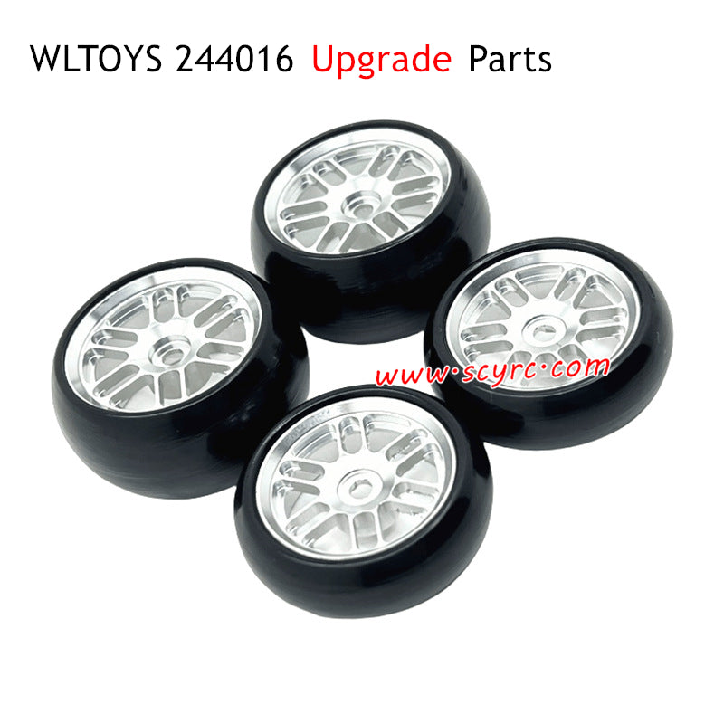 WLTOYS 244016 Upgrade Parts Drift Tyres Silver